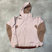 Patagonia Rain Jacket Womens Medium Powder Keg Full-Zip Windbreaker Coat, Pink