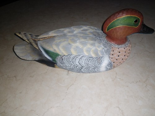 Green wing teal decoy damaged - green,
