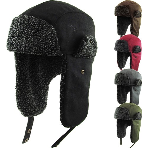 Wool blend aviator - blend, trapper