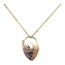 9ct 9K Rose Gold Keyhole Heart
