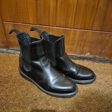 Dr. Martens Boots UK 6 Women's Black Leather Chelsea   