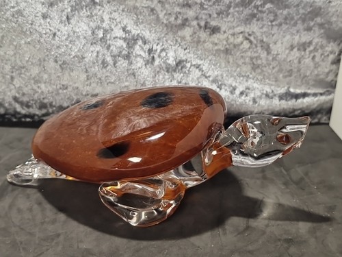 Art glass turtle - , paperweight