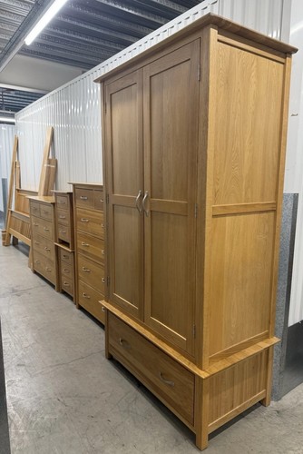 Devon oak king size bed - devon, frame