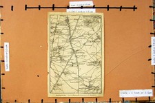 Old Antique Print Map 1905