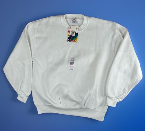 Vtg jerzees white crewneck - vtg,