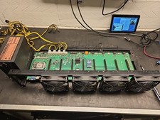 GPU Mining Rig Intel Celeron CPU, 4GB DDR3 8x PCIe GPU Slot 1800W PSU, + SSD