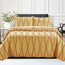 Quilted Embossed Bedspread Bed
