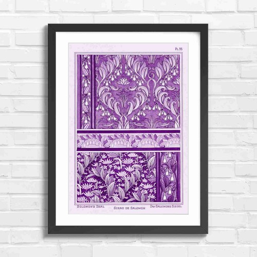 Art nouveau floral - art,