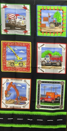 Trucks and diggers fabric - diggers,