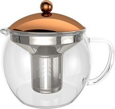 bonVIVO TEMPA Tea Infuser with Removable Stainless Steel Strainer Tea Maker 50oz
