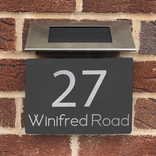 House number plaques - number,