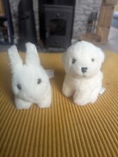 Ikea Retired white Glada Rabbit And Glada Polar Bear
