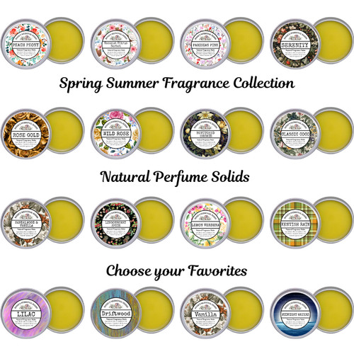 Solid natural perfume balm - natural,