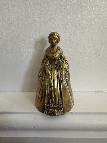 Vintage brass lady figurine - figurine,