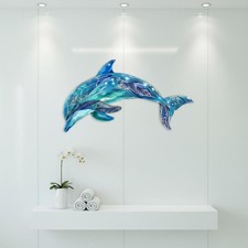 Metal Dolphin Wall Art Wall