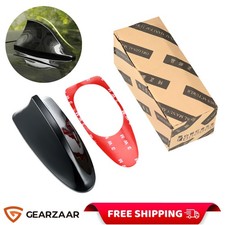 Universal Gloss Black Car Shark Fin Aerial Antenna Mast Roof AM/FM Radio Signal