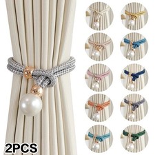 2PCS Pearl Curtain Tiebacks