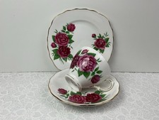 Vintage Bone China Pink Roses