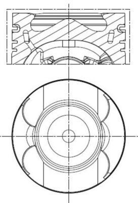 Mahle piston cylinder - bore, =