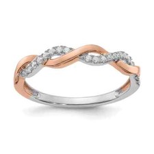14K Two-Tone Gold Lab Grown