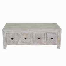 Stylish Mango Wood Mandakani 8 Drawer Coffee Table - 118 CM