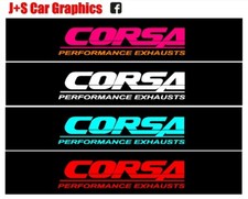 Vauxhall Corsa Universal Sunstrip Sun Strip Window Banner Decal Sticker Vinyl