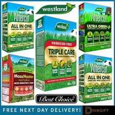 AFTERCUT ALL IN ONE LAWN FEED WEED MOSS MASTER KILLER TRIPLE CARE NEW WESTLAND 