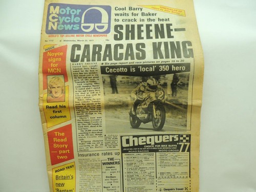 March 1977 motorcycle news - march,