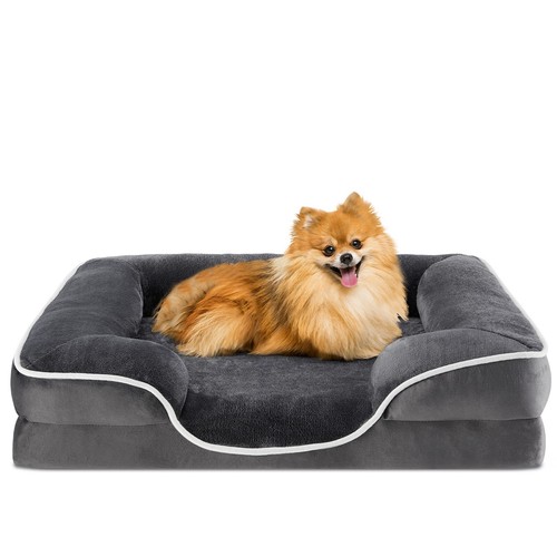Square dog bed with - dog,