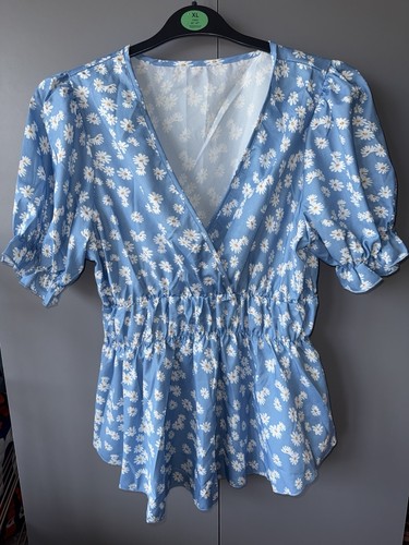 Light blue flower print - print, summer