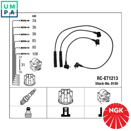 Ignition cable kit 9150 - ignition,