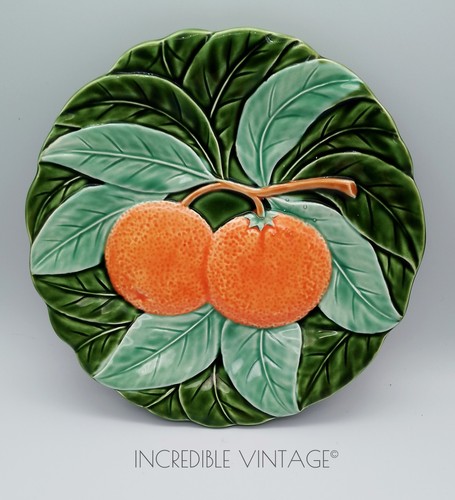 Vintage majolica orange fruit - vintage,