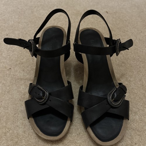 Clarks side ladies heeled - side,