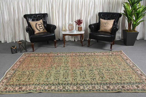 Turkish large rug 6x8 ft - turkish,