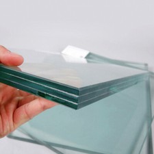 10mm Thick Clear Toughened Glass Panels Stairs Balcony Glazing Panel 11 Sizes