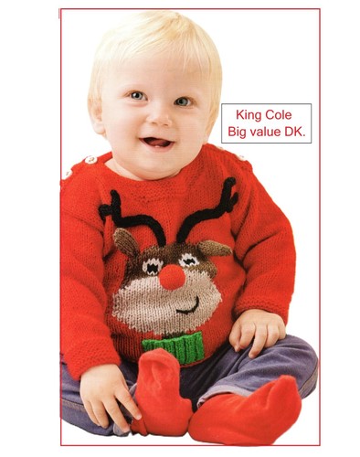 Baby christmas jumper - christmas, knitting