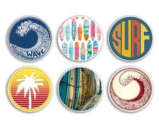 6 x 10cm Surfing Vinyl