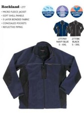 Mens Laminated Showerproof Anti Pill Fleece Workwear Jacket