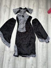 Adult Cruella de vil dress | 101 Dalmatians | black & white spotty| size 8