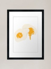 Twinny Fried Sunny Egg Framed