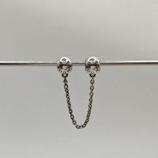 Genuine Pandora Logo Signature Safety Chain ALE 925 791877