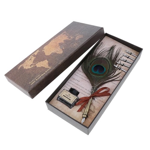 Calligraphy set feather - set,