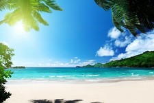 Tropical Maldives Beach Sea Sand Giant Poster - A5 A4 A3 A2 A1 A0 Sizes Art