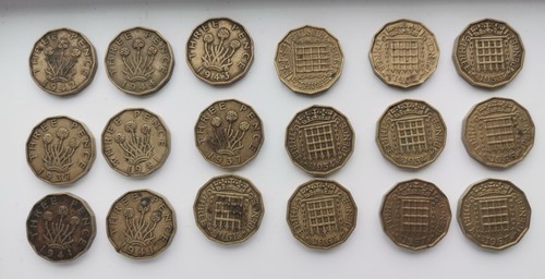Threepence three pence - 18,