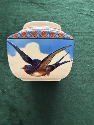 Burslem pottery jar with - jar,