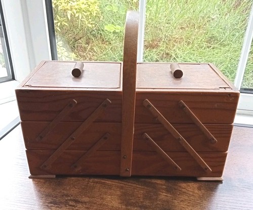 Vintage cantilever sewing box - cantilever,