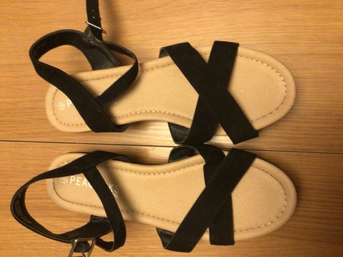 Peacocks sandals size black - peacocks,