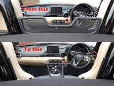 Mazda MX-5 Mk4 ND Soft Top Acrylic Wind Blocker / Deflector Tinted Grey