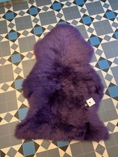 Deep Purple SHEEPSKIN RUG Real
