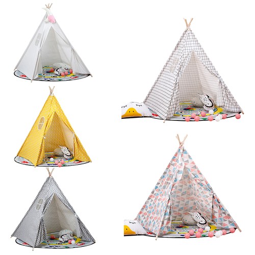 Kids children indian - play, tent